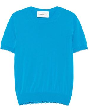 Amaranto Cotton T-Shirt - Blue