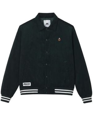 Chocoolate Logo-Embroidered Corduroy Jacket - Black