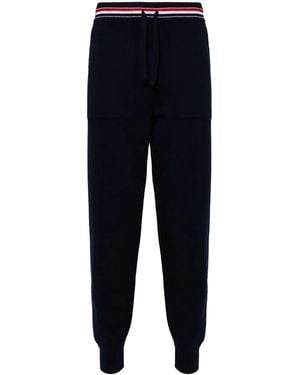 Thom Browne Rwb-Stripe Track Trousers - Blue