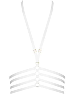 Maison Close Harnais À Brides Multiples - White