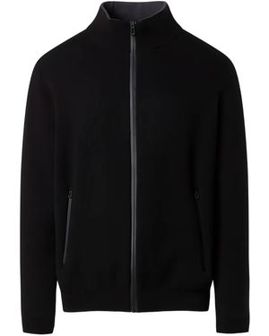 North Sails Bonded Full-Zip Sweater - Black