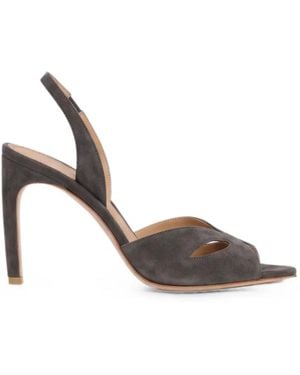 Victoria Beckham Harlow Mask Heeled Sandals - Metallic