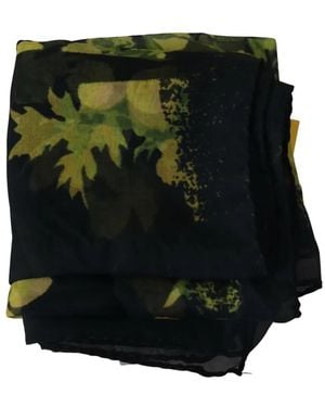 Gianfranco Ferré Floral-Print Scarf - Black