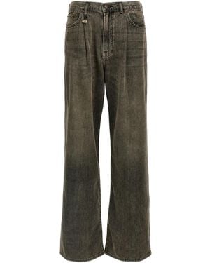 R13 Vaqueros Ellery Anchos - Verde