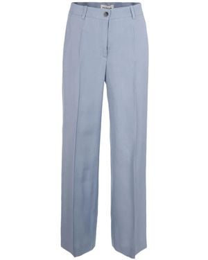 P.A.R.O.S.H. Concealed Fly Palazzo Pants - Blue