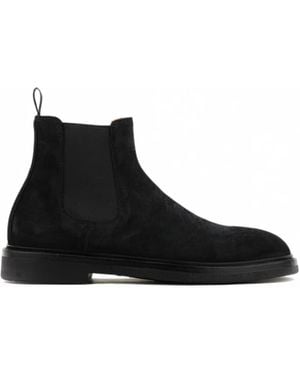 Officine Creative Dude Stiefel Aus Wildleder - Schwarz