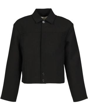 Entire studios Cropped Jacket - Black