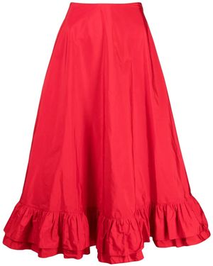 Molly Goddard Tiered A-Line Cotton Skirt