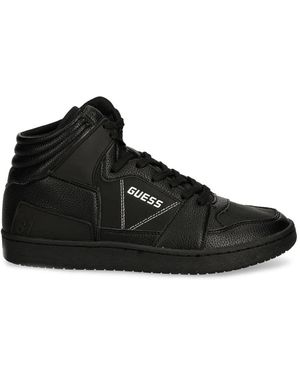 Guess Logo-Print Sneakers - Black