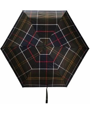 Barbour Geruite Paraplu - Zwart