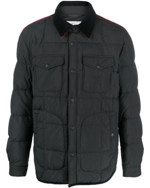 Woolrich Quilted Press-Stud Fastening Jacket - Black
