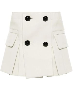 Sacai Pleated Shorts - Natural