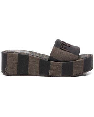 Fendi Sunshine Pantoletten - Grau