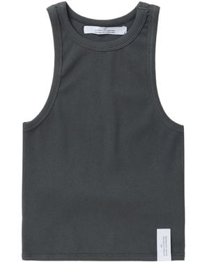 ROKH Ribbed-Knit Tank Top - Gray