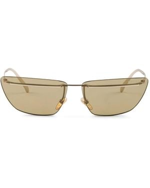 Prada Metal-Frame Cat-Eye Sunglasses - Natural