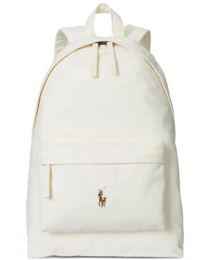 Polo Ralph Lauren Rugzak Met Geborduurd Logo - Wit