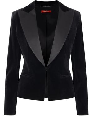 Max Mara Single-Breasted Blazer - Black