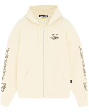Iuter Waffle Zip Hoodie - Natural