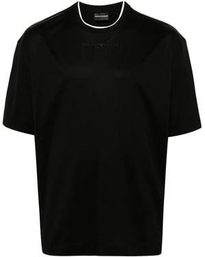 Emporio Armani ロゴ Tシャツ - ブラック