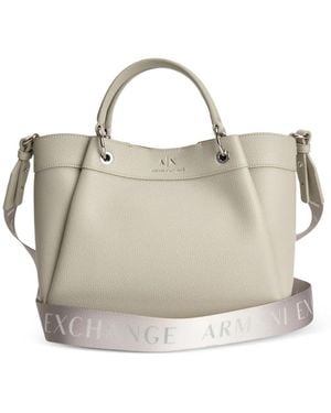 ARMANI EXCHANGE Sac Cabas À Détail De Logo - Metallic