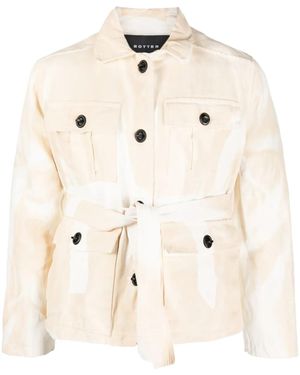 BOTTER Long-Sleeve Belted Jacket - Natural