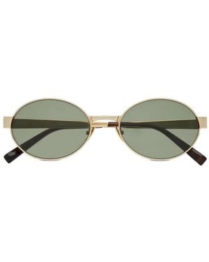 Saint Laurent Round-Frame Sunglasses - Green