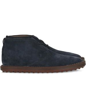 Tod's Suede Boots - Blue