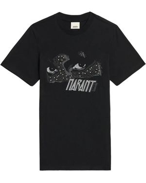 Isabel Marant Zoeline Sequin Stud T-Shirt - Black