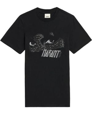 Isabel Marant Zoeline Sequin Stud T-Shirt - Black