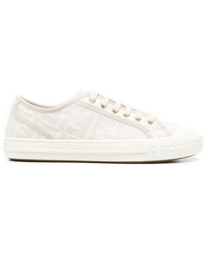 Fendi "Domino" Trainer - White