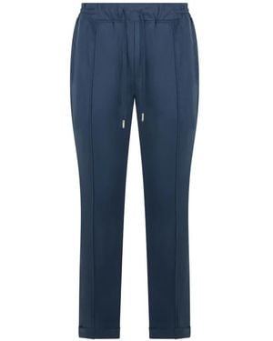 Fedeli Pantalon En Cachemire À Lien De Resserrage - Blue