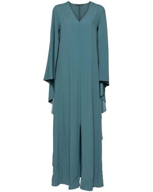 Alberta Ferretti Crepe Kaftan - Blue