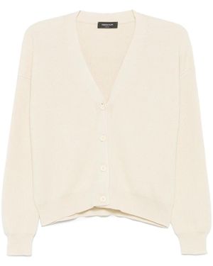 Fabiana Filippi Ribbed Cardigan - Natural