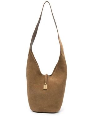 DeMellier Siena Suede Shoulder Bag - White