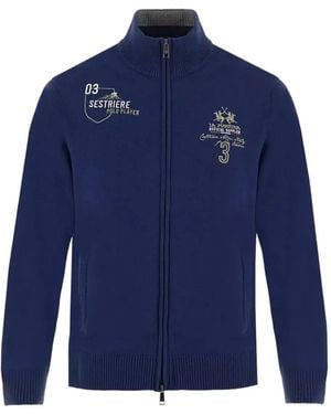 La Martina Bradford Vest Met Ritssluiting - Blauw