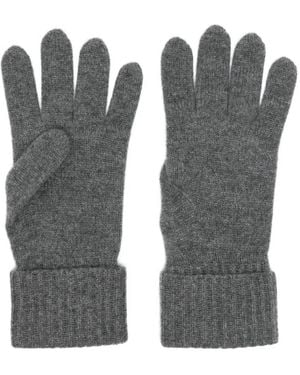 N.Peal Cashmere Cashmere Ribbed Gloves - Gray