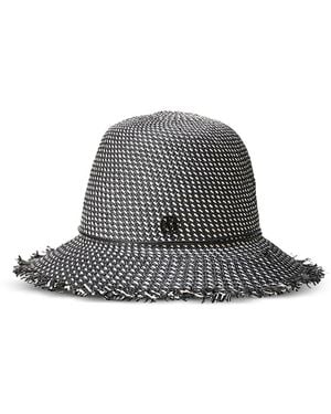 Maison Michel Woven Cap Candice - Grey