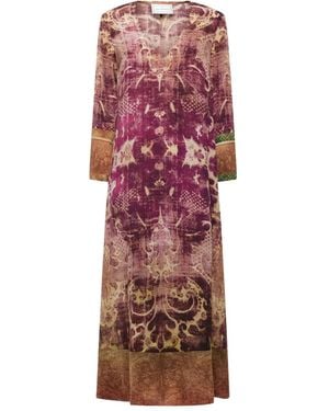Pierre Louis Mascia Abstract-Print Maxi Dress - Red