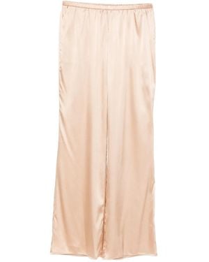 Purotatto Elasticated-Waistband Trousers - Natural