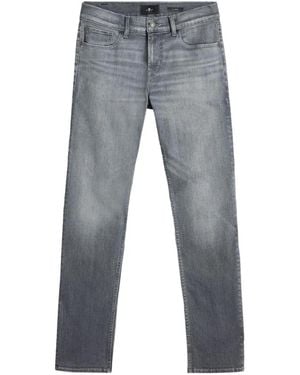 7 For All Mankind Slimmy Hasting Slim-Fit Jeans - Grey