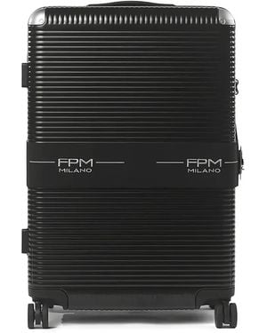 Fpm Milano Zip Corner Luggage - Black