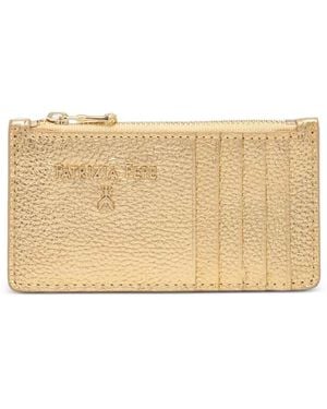 Patrizia Pepe Logo Zip Card Holder - Natural
