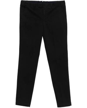 PT Torino Cotton Straight-Leg Pants - Black