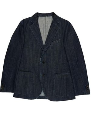 Slowear Denim Slim Blazer - Blue