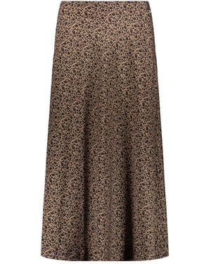 Herno Gonna Midi Elegant And Fluid - Brown
