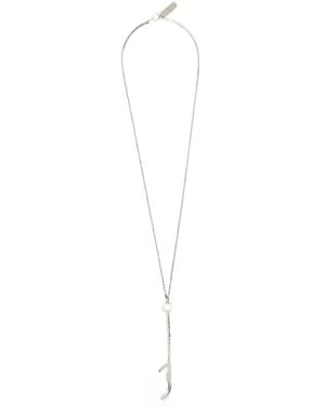 MM6 by Maison Margiela Bottle Cap Pendant Necklace - White