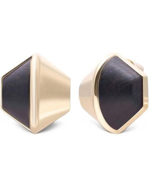 Eddie Borgo Ohrstecker Mit Waben-Intarsie - Blau