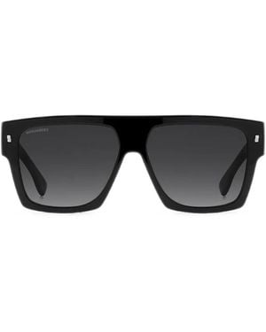 DSquared² Lunettes De Soleil Iconique À Monture Carrée - Black