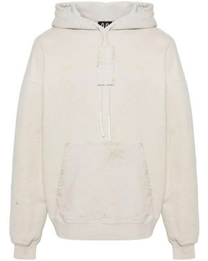 44 Label Group Trip Distressed Cotton Hoodie - White