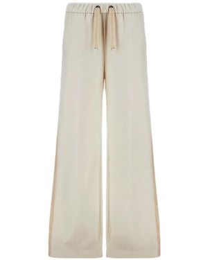 Herno Pantalon Ample Resort À Lien De Resserrage - Blanc